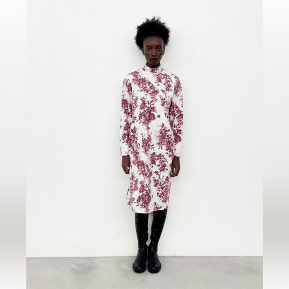 Zara Knit Midi Dress - Picture 2 of 4